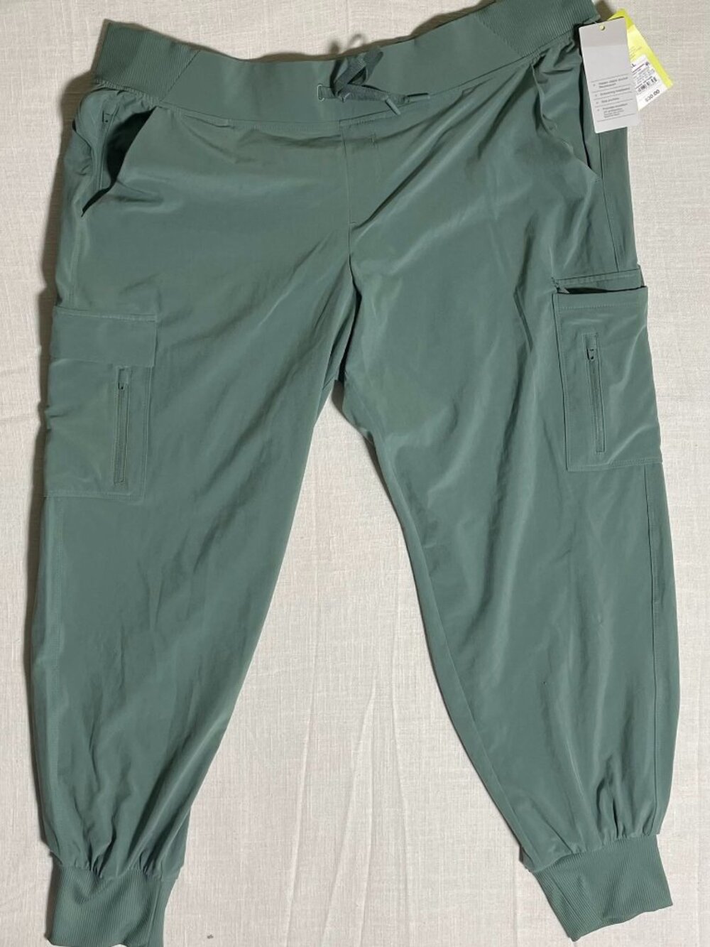 Womens All In Motion Green Cargo Jogger Pants (Size XL) NWT